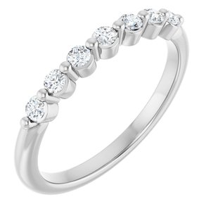Platinum 1/5 CTW Natural Diamond Anniversary Band