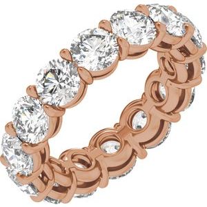 14K Rose Gold 4 3/8 CTW Lab-Grown Diamond Low Profile Eternity Band