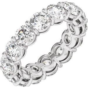 Platinum 4 3/8 CTW Lab-Grown Diamond Low Profile Eternity Band