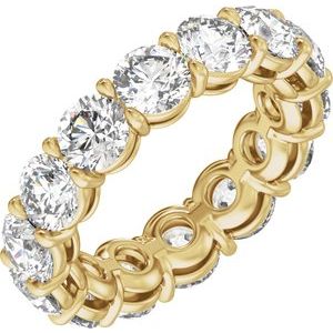 14K Yellow Gold 4 3/8 CTW Lab-Grown Diamond Low Profile Eternity Band
