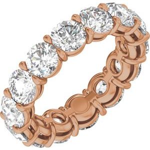 14K Rose Gold 4 3/8 CTW Lab-Grown Diamond Low Profile Eternity Band