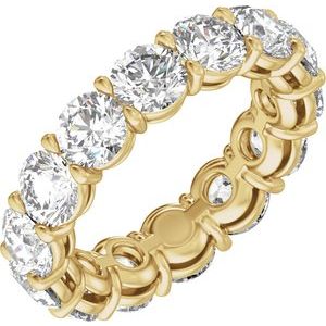14K Yellow Gold 4 3/8 CTW Natural Diamond Low Profile Eternity Band