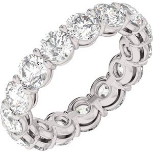 Platinum 4 3/4 CTW Lab-Grown Diamond Low Profile Eternity Band