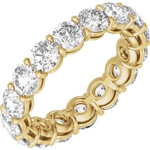 14K Yellow Gold 4 3/4 CTW Lab-Grown Diamond Low Profile Eternity Band