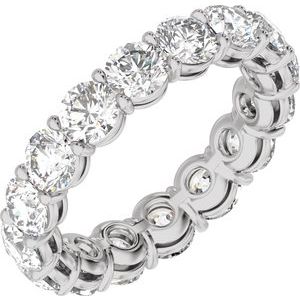 Platinum 5 CTW Lab-Grown Diamond Low Profile Eternity Band