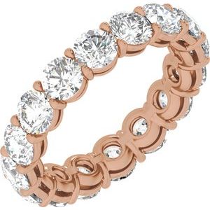 14K Rose Gold 5 CTW Natural Diamond Low Profile Eternity Band