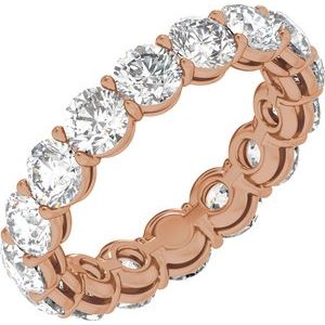 14K Rose Gold 5 CTW Natural Diamond Low Profile Eternity Band