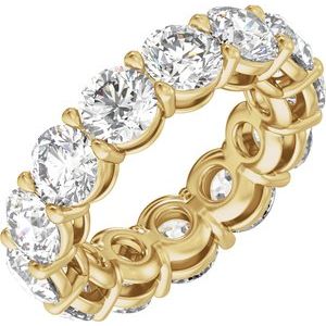 14K Yellow Gold 6 3/4 CTW Lab-Grown Diamond Low Profile Eternity Band