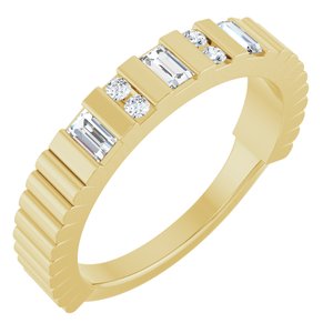 14K Yellow Gold 1/4 CTW Lab-Grown Diamond Anniversary Band