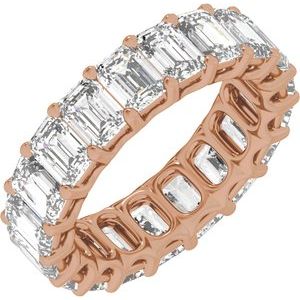 14K Rose Gold 6 CTW Natural Diamond Low Profile Eternity Band