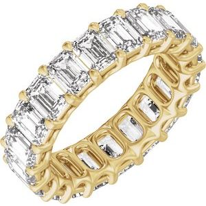 14K Yellow Gold 6 1/3 CTW Natural Diamond Low Profile Eternity Band
