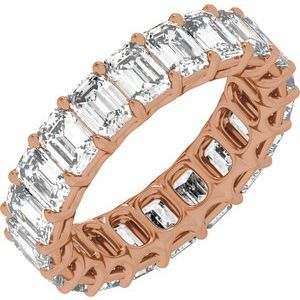 14K Rose Gold 6 1/3 CTW Natural Diamond Low Profile Eternity Band