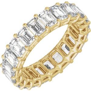 14K Yellow Gold 6 5/8 CTW Natural Diamond Low Profile Eternity Band
