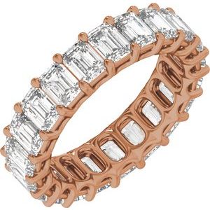 14K Rose Gold 6 5/8 CTW Natural Diamond Low Profile Eternity Band