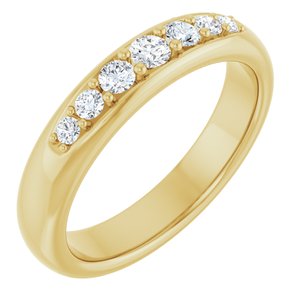 14K Yellow Gold 1/3 CTW Lab-Grown Diamond Band