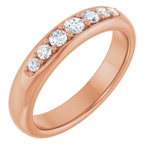 14K Rose Gold 1/3 CTW Lab-Grown Diamond Band