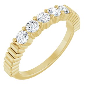 14K Yellow Gold 1/2 CTW Natural Diamond Anniversary Band