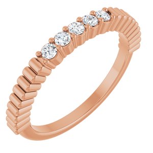 14K Rose Gold 1/6 CTW Lab-Grown Diamond Anniversary Band