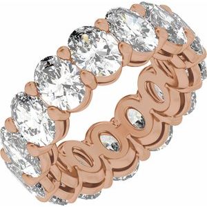 14K Rose Gold 5 CTW Natural Diamond Low Profile Eternity Band