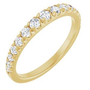 14K Yellow Gold 1/2 CTW Natural Diamond Anniversary Band