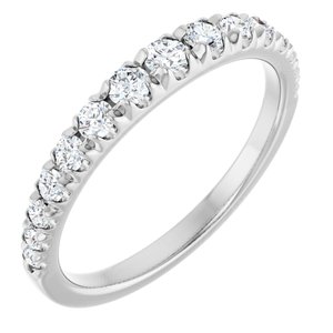 14K White Gold 3/8 CTW Lab-Grown Diamond Anniversary Band