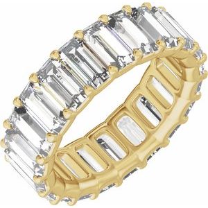 14K Yellow Gold 4 1/4 CTW Lab-Grown Diamond Low Profile Eternity Band
