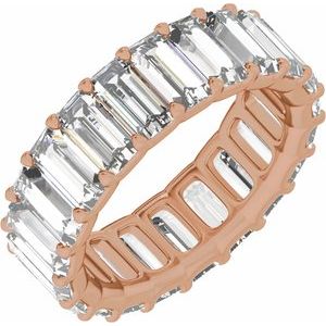 14K Rose Gold 4 1/4 CTW Lab-Grown Diamond Low Profile Eternity Band