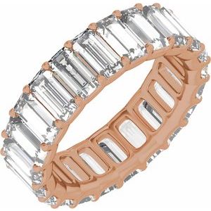 14K Rose Gold 4 3/8 CTW Lab-Grown Diamond Low Profile Eternity Band