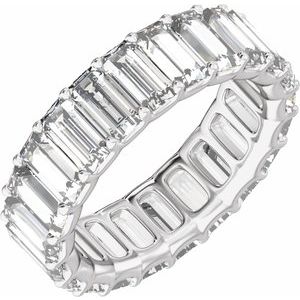 14K White Gold 4 5/8 CTW Lab-Grown Diamond Low Profile Eternity Band