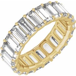 14K Yellow Gold 4 3/8 CTW Lab-Grown Diamond Low Profile Eternity Band