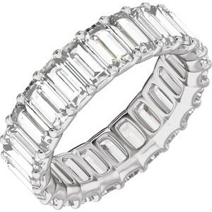 Platinum 4 5/8 CTW Lab-Grown Diamond Low Profile Eternity Band