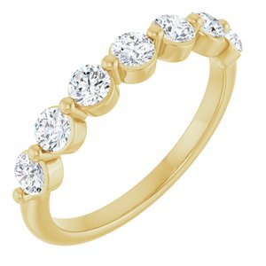 14K Yellow Gold 5/8 CTW Lab-Grown Diamond Anniversary Band