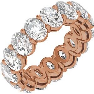 14K Rose Gold 8 CTW Natural Diamond Low Profile Eternity Band