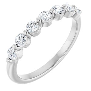 Platinum 3/8 CTW Lab-Grown Diamond Anniversary Band