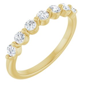 14K Yellow Gold 3/8 CTW Natural Diamond Anniversary Band