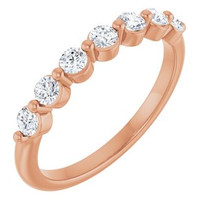 14K Rose Gold 3/8 CTW Lab-Grown Diamond Anniversary Band