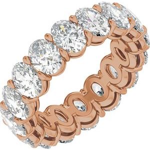 14K Rose Gold 8 1/3 CTW Natural Diamond Low Profile Eternity Band