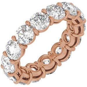 14K Rose Gold 4 3/8 CTW Natural Diamond Low Profile Eternity Band