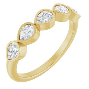 14K Yellow Gold 3/4 CTW Natural Diamond Anniversary Band