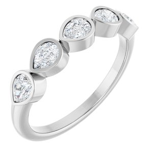 Platinum 3/4 CTW Lab-Grown Diamond Anniversary Band