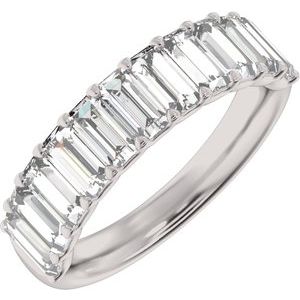 Platinum 2 1/4 CTW Lab-Grown Diamond Anniversary Band