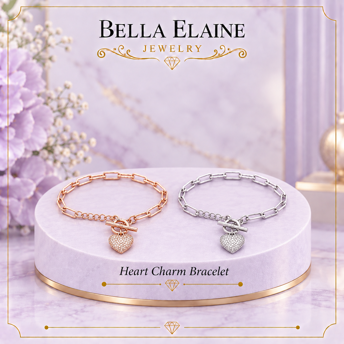 Heart Charm Bracelet