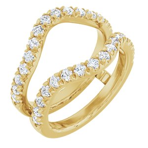 14K Yellow Gold 7/8 CTW Lab-Grown Diamond Ring Guard
