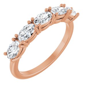 14K Rose Gold 9/10 CTW Lab-Grown Diamond Anniversary Band