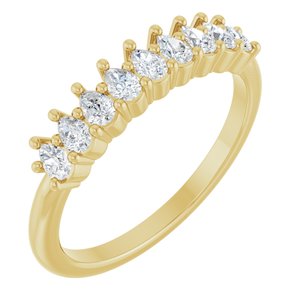 14K Yellow Gold 3/4 CTW Lab-Grown Diamond Anniversary Band