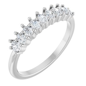 Platinum 3/4 CTW Lab-Grown Diamond Anniversary Band