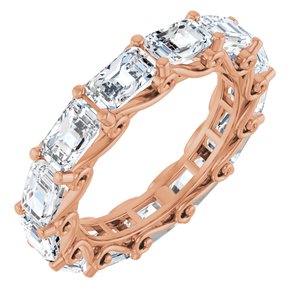 14K Rose Gold 5 CTW Lab-Grown Diamond Eternity Band