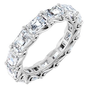 14K White Gold 5 CTW Natural Diamond Eternity Band
