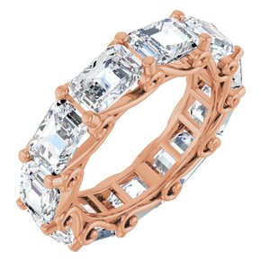 14K Rose Gold 7 1/2 CTW Lab-Grown Diamond Eternity Band