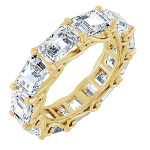 14K Yellow Gold 7 1/2 CTW Lab-Grown Diamond Eternity Band